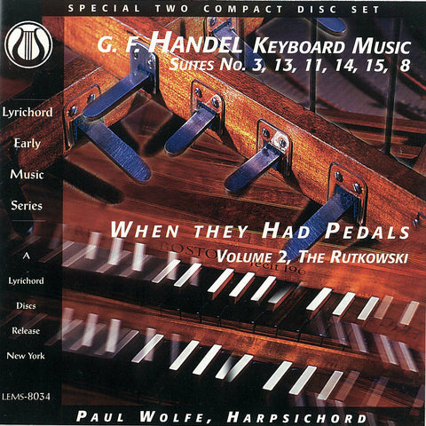 George Frideric Handel: Keyboard Suites <font color="bf0606"><i>DOWNLOAD ONLY</i></font> LEMS-8034