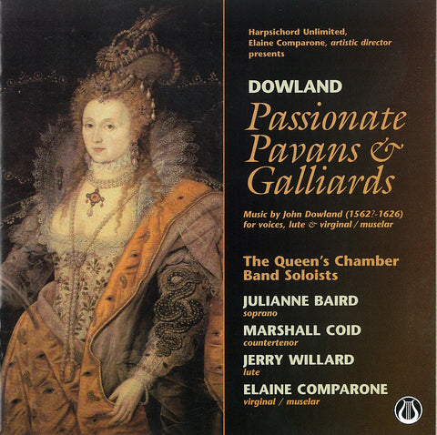 Passionate Pavans & Galliards  Music by John Dowland - Julianne Baird, Marshall Coid, Jerry Willard, Elaine Comparone <font color="bf0606"><i>DOWNLOAD ONLY</i></font> LEMS-8046