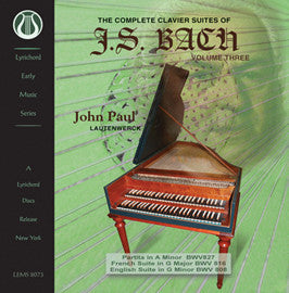 J.S. Bach: The Complete Clavier Suites, Vol. 3 <font color="bf0606"><i>DOWNLOAD ONLY</i></font> LEMS-8073