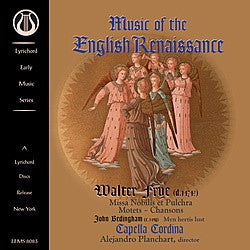 Music of the English Renaissance - Capella Cordina - <font color="bf0606"><i>DOWNLOAD ONLY</i></font> LEMS-8083